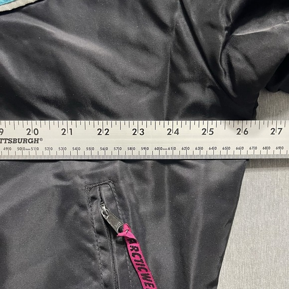 VTG Arctic Cat Western ArcticWear Snowmobile Jacket Thinsulate Coat Mens L Aztec - Picture 5 of 10